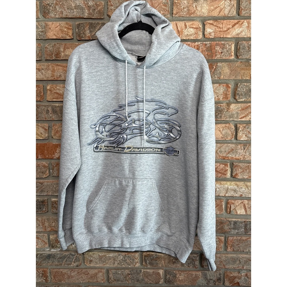 Vtg 90s‎ Harley Davidson Sweatshirt Scremin Eagle Print Medium RK Stratman USA